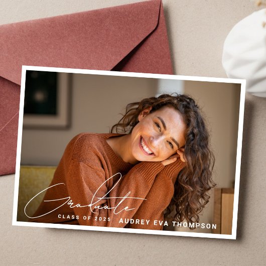 Einladung zum lässigen Schreiben von Graduate 2 Fo