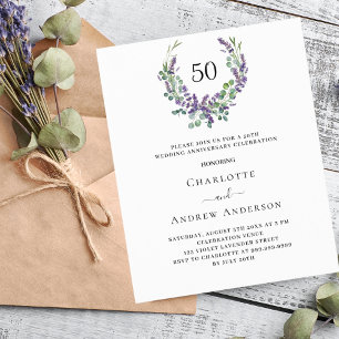 Einladung zum Lavender Budget Hochzeitstag