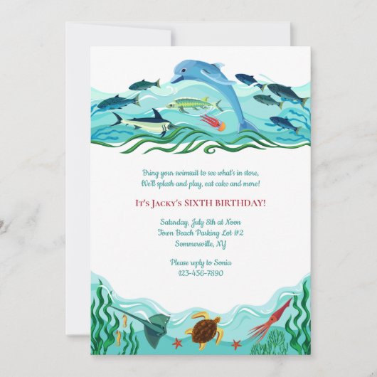 Einladung zum Leben im Meer (Vorderseite)