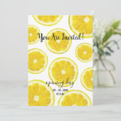 Einladung zum Lemonade Opening Day. Obststandkarte (Stehend Vorderseite)