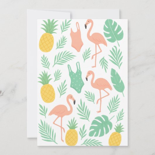 Einladung zum letzten tropischen Junggeselinnen-Ab (Rückseite)