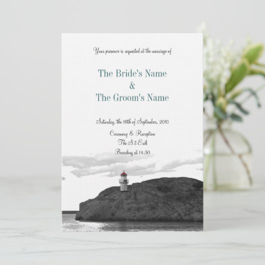 Einladung zum Leuchtturm - Bild (Stehend Vorderseite)