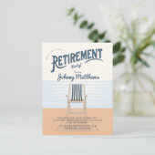 Einladung zum Liegestuhl für Pension Postkarte (Stehend Vorderseite)