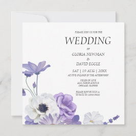 Einladung zum lila Blumenzelt