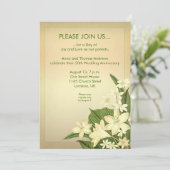 Einladung zum Lilienhochzeitstag (Stehend Vorderseite)