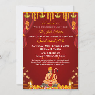 Einladung zum Lord Hanuman Sundarkand Path