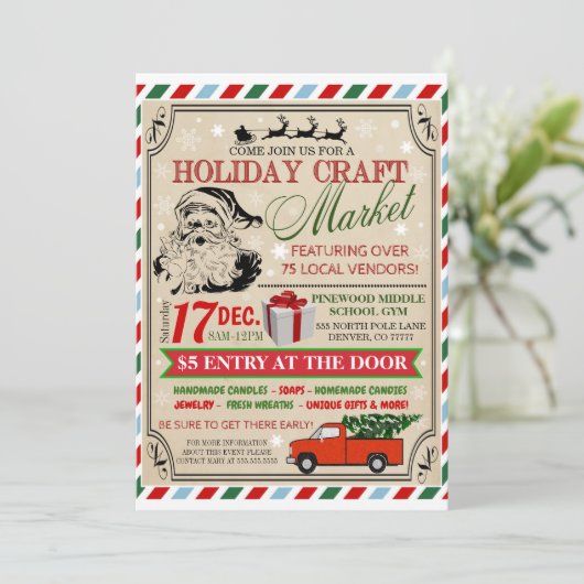 Einladung zum Markt für Freizeitfahrzeuge (Stehend Vorderseite)