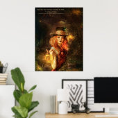 Einladung zum März Hare's Tea - the Hatter Poster (Heimbüro)