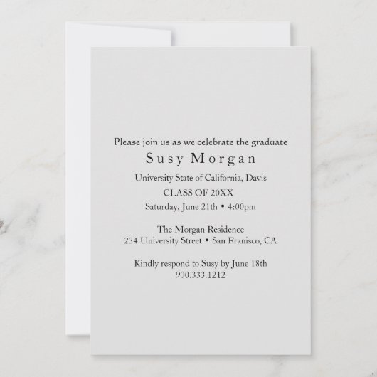 Einladung zum Master-Abitur  (Rückseite)