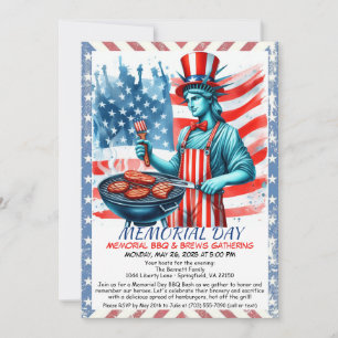 Einladung zum Memorial Day BBQ – Patriotischer Hin