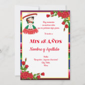 Einladung zum mexikanischen Thema (Vorderseite)