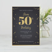 Einladung zum Midnight Gold-Meilenstein (Stehend Vorderseite)