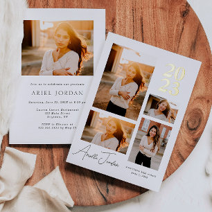 Einladung zum Minimalistischen Foil Abschluss Jahr