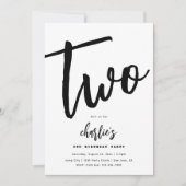 Einladung zum Minimalistischen Geburtstag | Einfac (Vorderseite)