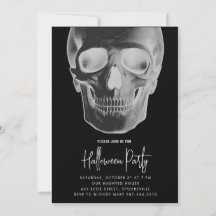 Einladung zum Minimalistischen Halloween-Party