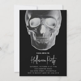 Einladung zum Minimalistischen Halloween-Party