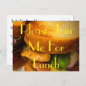 Einladung zum Mittagessen nach Karte (Vorne/Hinten)