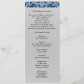 Einladung zum Mongram Royal Damask Hochzeitsprogra (Rückseite)