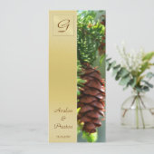 Einladung zum Mongram Winter Pinecone Programm (Stehend Vorderseite)