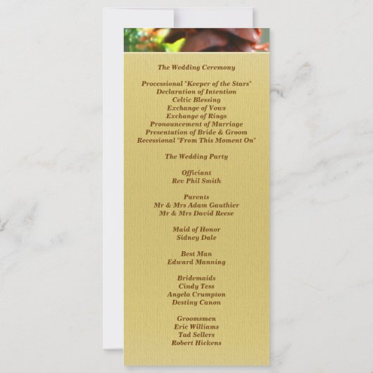 Einladung zum Mongram Winter Pinecone Programm (Rückseite)