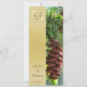 Einladung zum Mongram Winter Pinecone Programm (Vorderseite)