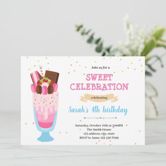 Einladung zum Monsterschütteln (Stehend Vorderseite)