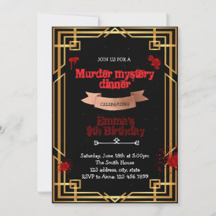 Einladung zum Mord-Mysterium-Dinner der 1920er Jah