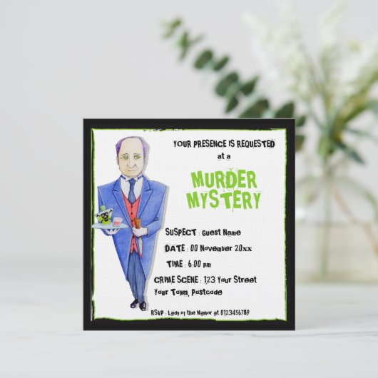 Einladung zum Mördermysterium (Stehend Vorderseite)