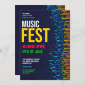 Einladung zum Musikfestival (Vorne/Hinten)