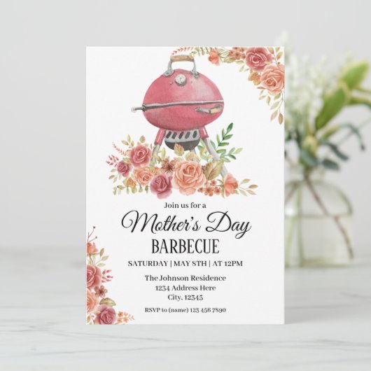 Einladung zum Muttertag (Stehend Vorderseite)