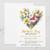 Einladung zum Muttertag | Herz Macaron (Vorne/Hinten)