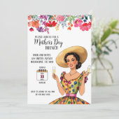 Einladung zum Muttertag - Lady in Dress (Stehend Vorderseite)