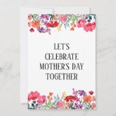 Einladung zum Muttertag - Lady in Dress (Rückseite)