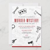 Einladung zum Mysterium Rot und Schwarz (Vorderseite)