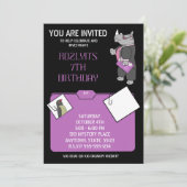 Einladung zum Mystery Geburtstag (Stehend Vorderseite)