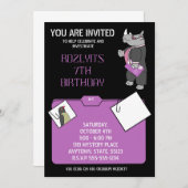 Einladung zum Mystery Geburtstag (Vorne/Hinten)