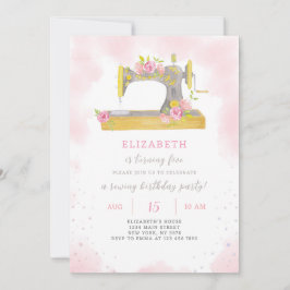 Einladung zum Nähen am Geburtstag