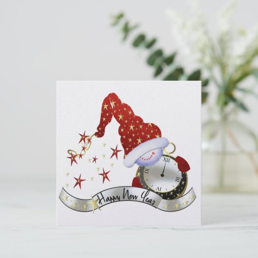 Einladung zum neuen Jahr (Stehend Vorderseite)