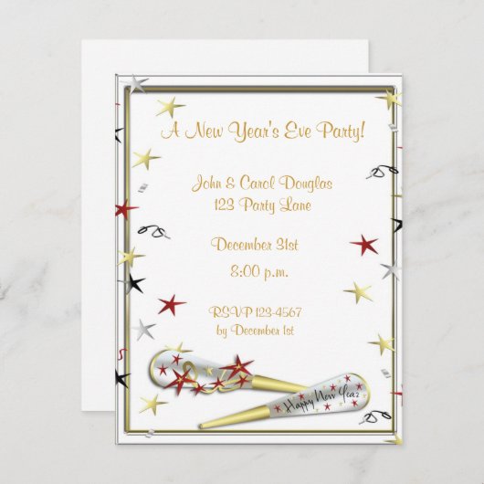 Einladung zum Neujahr (Vorne/Hinten)