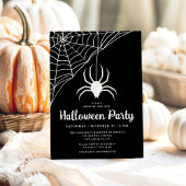 Einladung zum niedlichen Black Spider Halloween-Pa