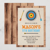 Einladung zum niedlichen Bogenschiessen (Vorne/Hinten)