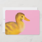 Einladung zum niedlichen Duckling zum Geburtstag (Rückseite)