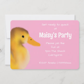 Einladung zum niedlichen Duckling zum Geburtstag