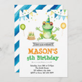 Einladung zum niedlichen Frosch (Vorne/Hinten)