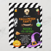 Einladung zum niedlichen Halloween-Party (Vorne/Hinten)