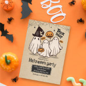 Einladung zum niedlichen Halloween-Party "Trick or