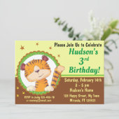 Einladung zum niedlichen Tiger (Stehend Vorderseite)