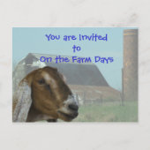 Einladung zum Nubian Goat Farm Day - anpassen (Vorderseite)