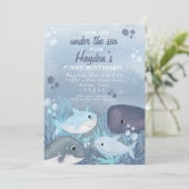 Einladung zum Ocean-Geburtstag (Stehend Vorderseite)
