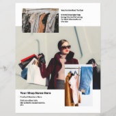 Einladung zum Öffnen des Marketings Flyer (Hinten)